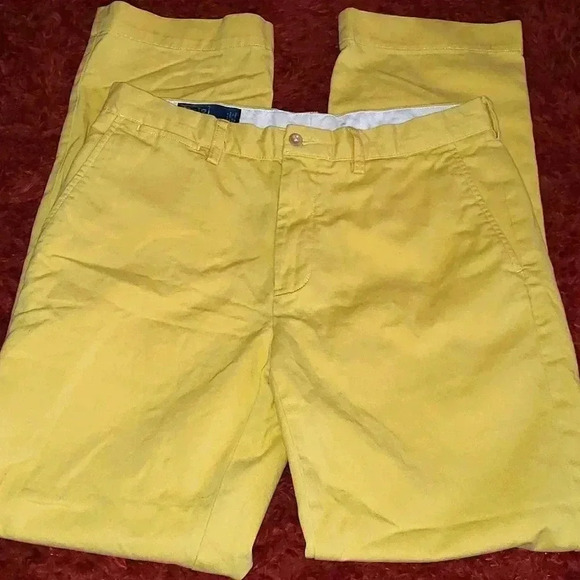 VINTAGE 80S Polo by Ralph Lauren Preston Pant Yellow - Picture 4 of 11